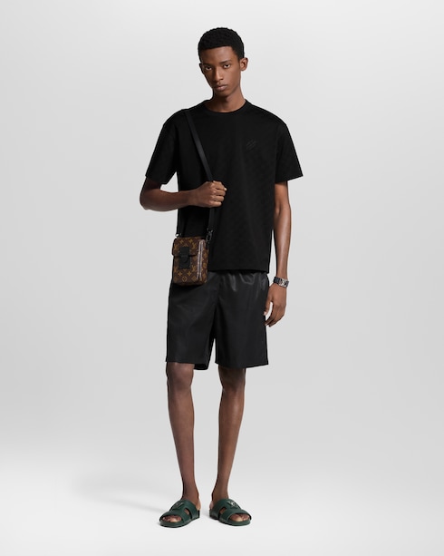 กระเป๋าสตางค์แบบสะพายรุ่น S-Lock Vertical Monogram Macassar แคนวาส in ผู้ชาย's กระเป๋า All Collections collections by Louis Vuitton