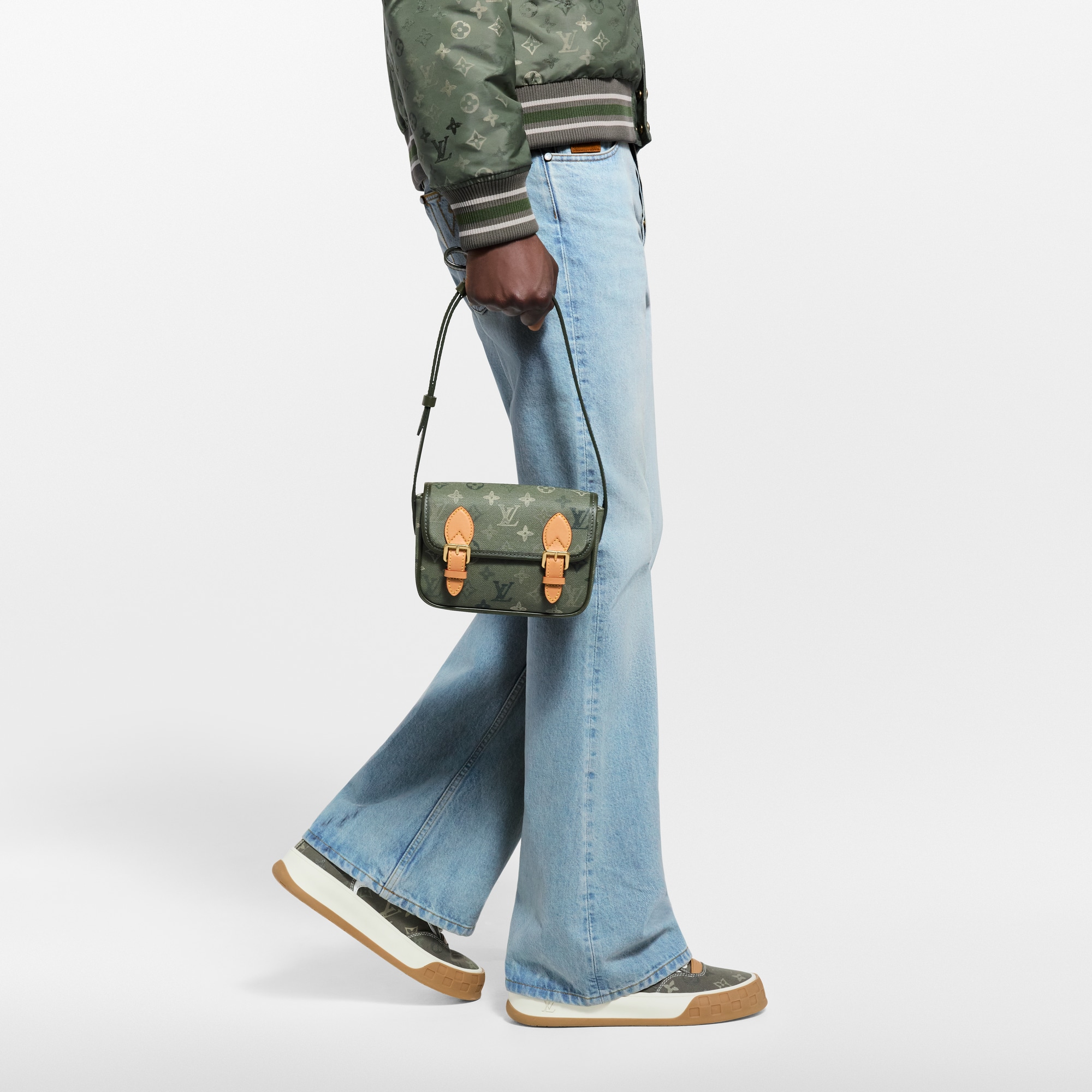 Satchel Wearable Wallet Monogram Other in Pria