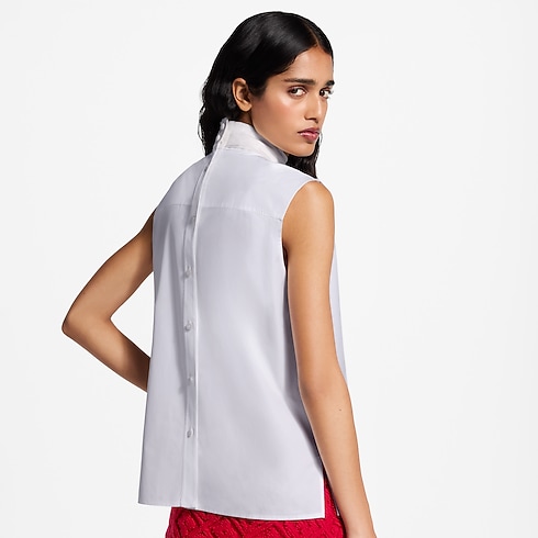 Scarf Collar Blouse in Wanita's Pakaian Atasan collections by Louis Vuitton (Perbesar produk)