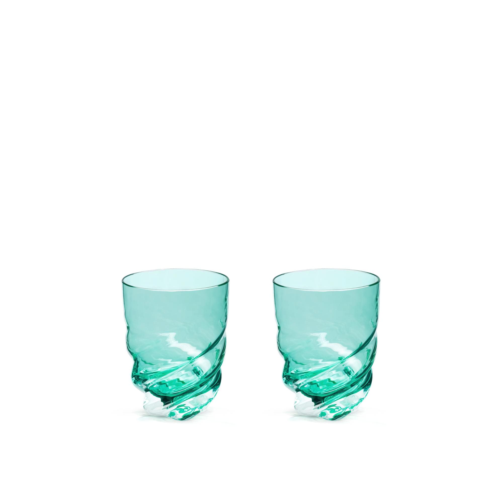 Set Of 2 Twist Glasses    in Trunks, Travel and Home
