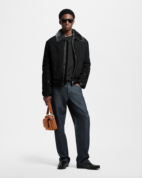 Shearling Blouson in Pria's Pakaian Outerwear dan Mantel collections by Louis Vuitton