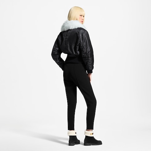 Shearling Collar Nanogram Bomber Jacket in Wanita's Pakaian Mantel dan Jaket collections by Louis Vuitton (Perbesar produk)