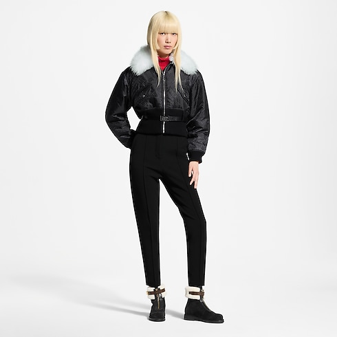 Shearling Collar Nanogram Bomber Jacket in Wanita's Pakaian Mantel dan Jaket collections by Louis Vuitton (Perbesar produk)