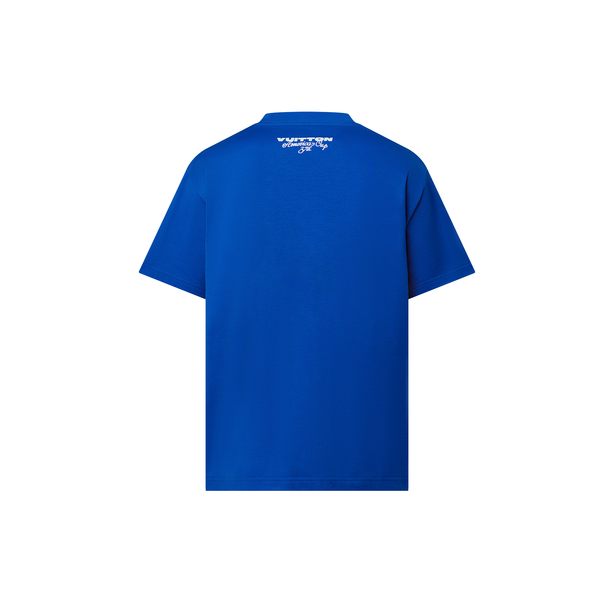 Short-Sleeved Embroidered Cotton T-Shirt  in Men