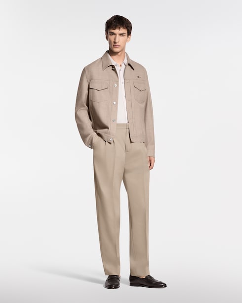 Short-Sleeved Jacquard Shirt in Men's Ready-to-Wear Shirts collections by Louis Vuitton