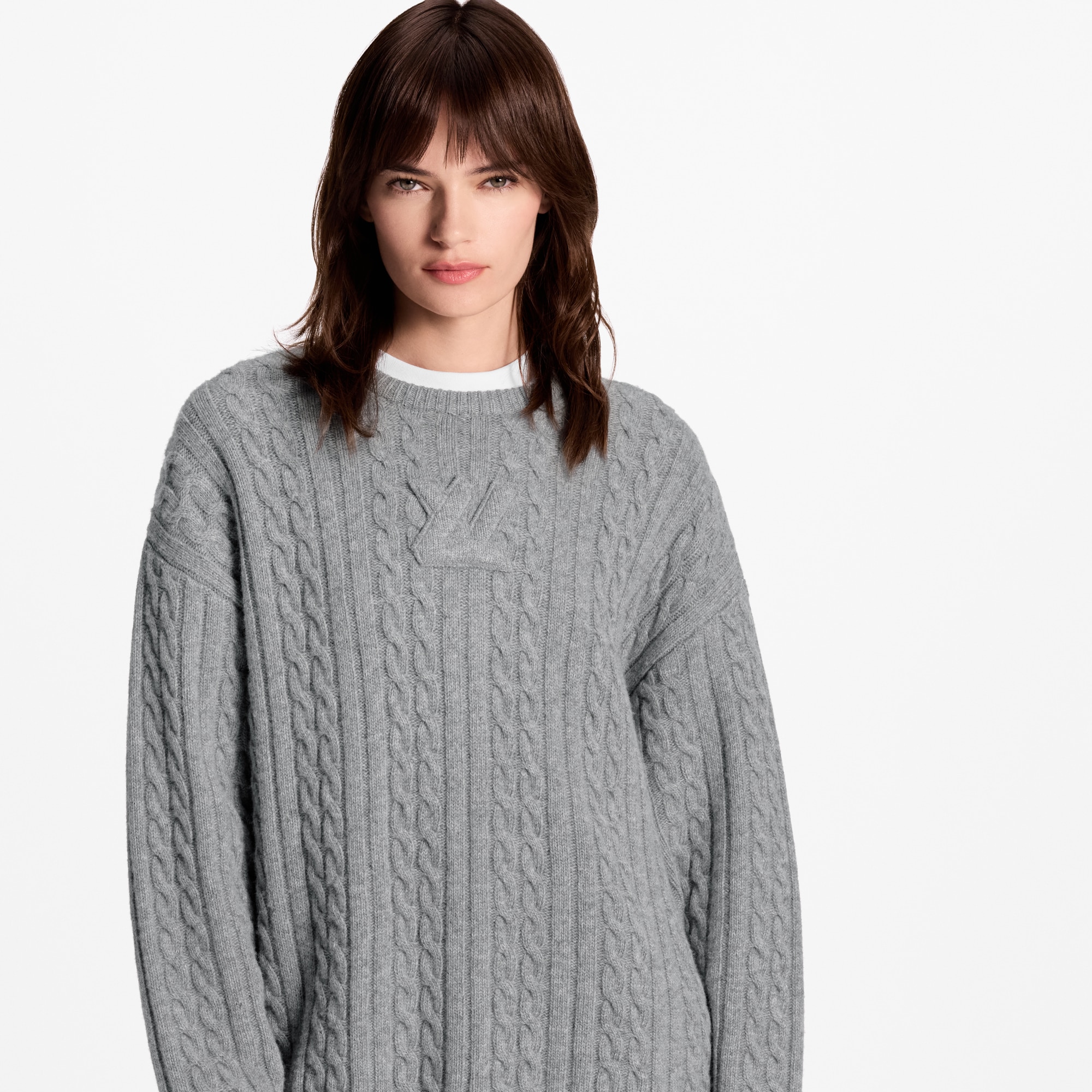 Signature Cable Knit Pullover  in Wanita