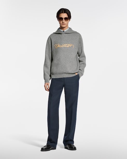 Signature Double Face Cashmere Hoodie in Men's Ready to Wear Knitwear and Sweatshirts collections by Louis Vuitton