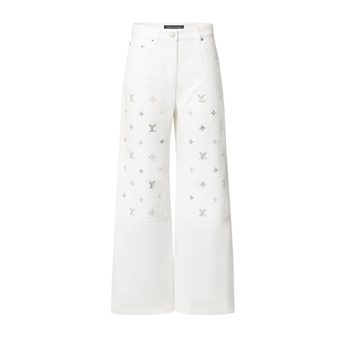 Signature Sequin Wide-Leg Jeans in Women's Ready-to-Wear Pants and Shorts collections by Louis Vuitton (Product zoom)