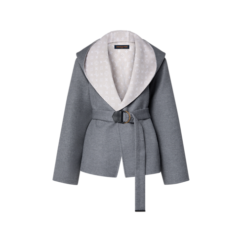 Signature Short Hooded Wrap Coat in Wanita's Pakaian Mantel dan Jaket collections by Louis Vuitton (Perbesar produk)