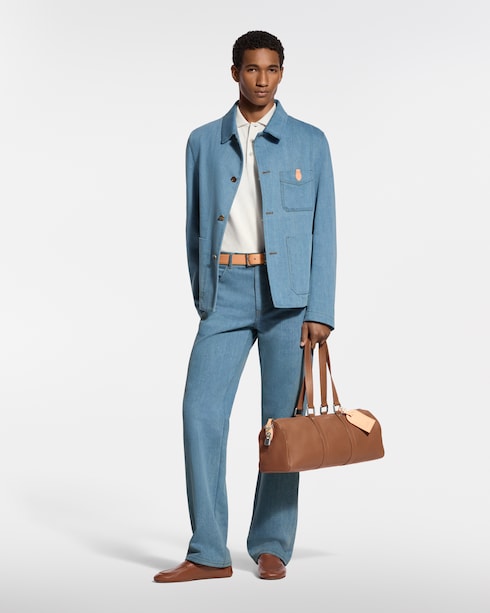 의류 티셔츠 & 폴로 실크 코튼 다미에 피케 폴로 셔츠 | 루이비통 공식 온라인 스토어®