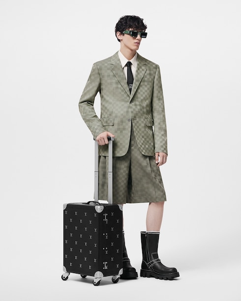 シングルブレステッドテーラードウールダミエジャケット メンズ ウェア(洋服)