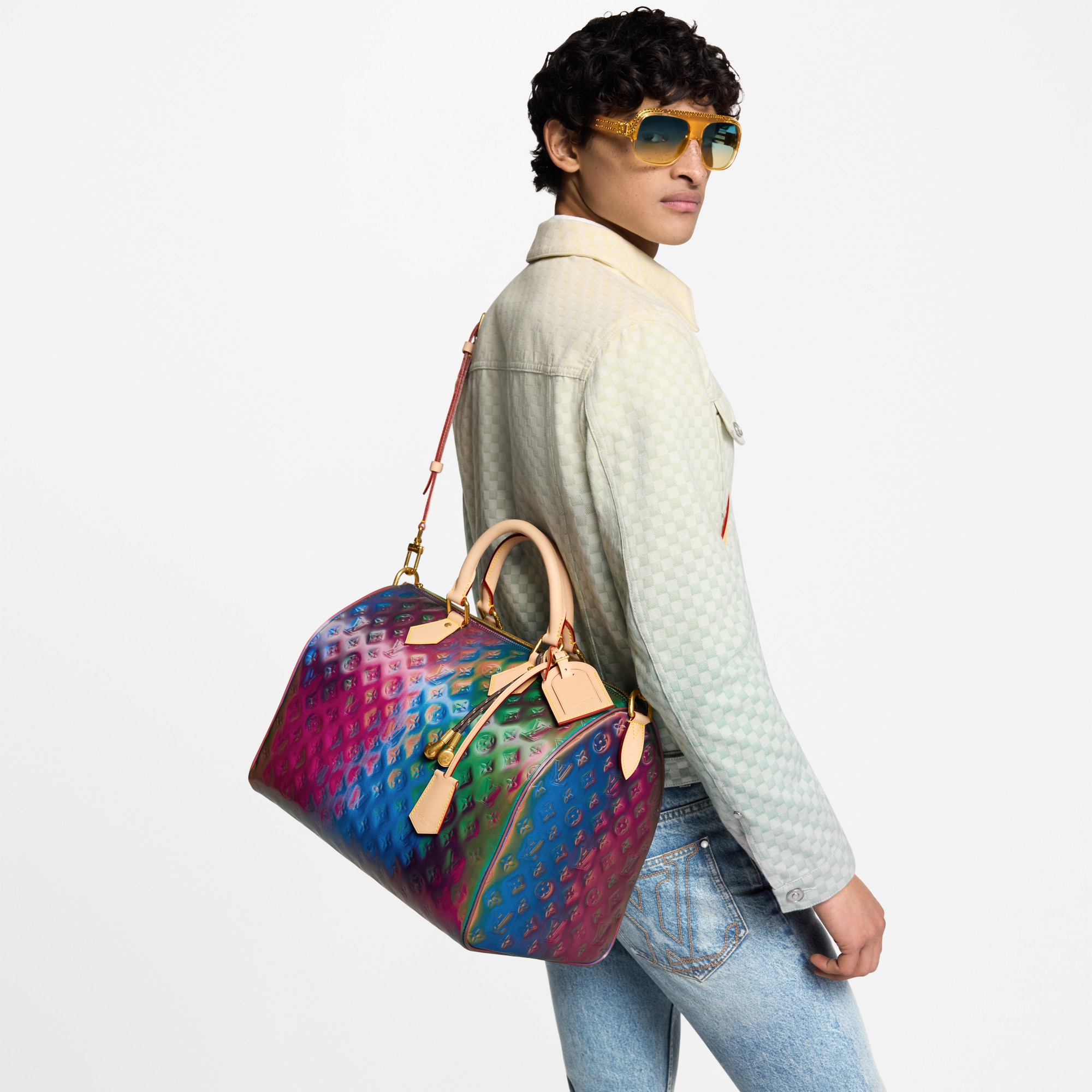 Speedy 40 Bandoulière Monogram Other in Tas dan Aksesori Kulit