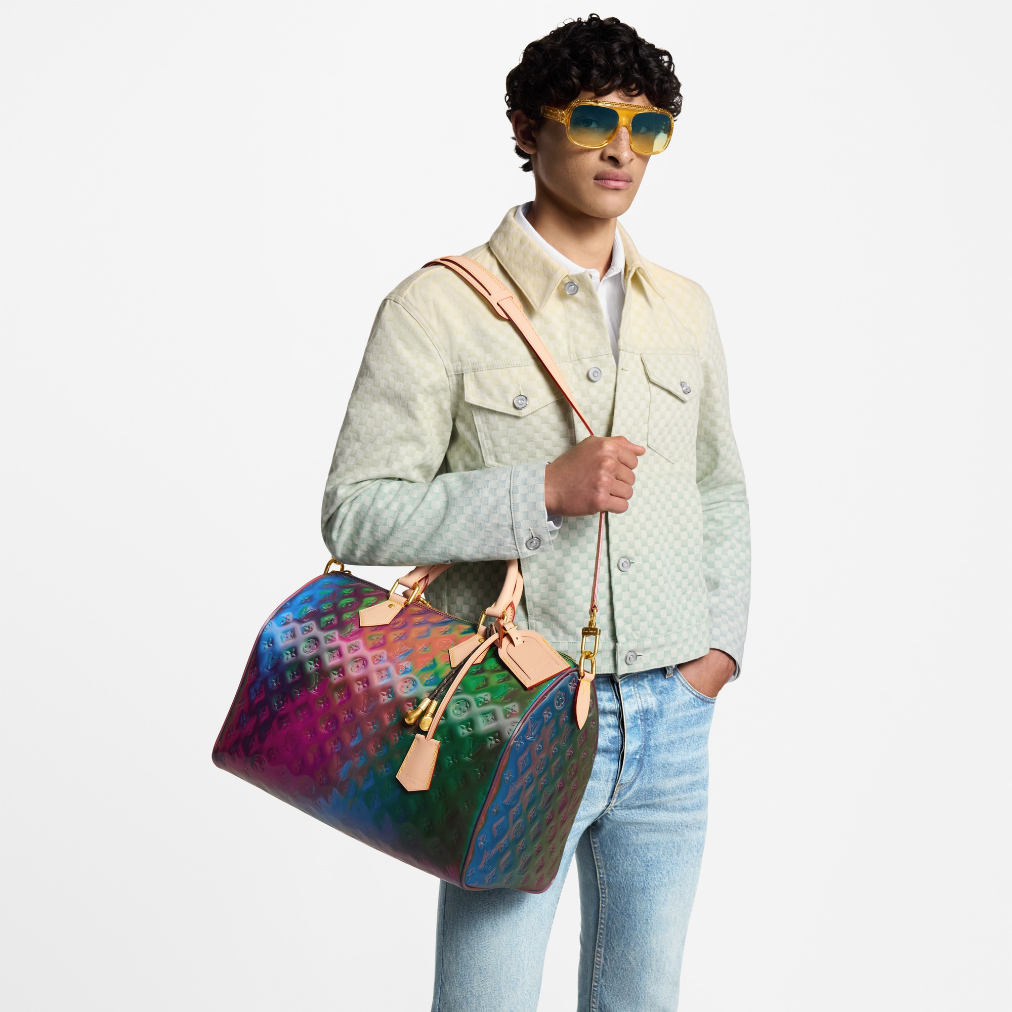 Speedy 40 Bandoulière Monogram Other in Tas dan Aksesori Kulit