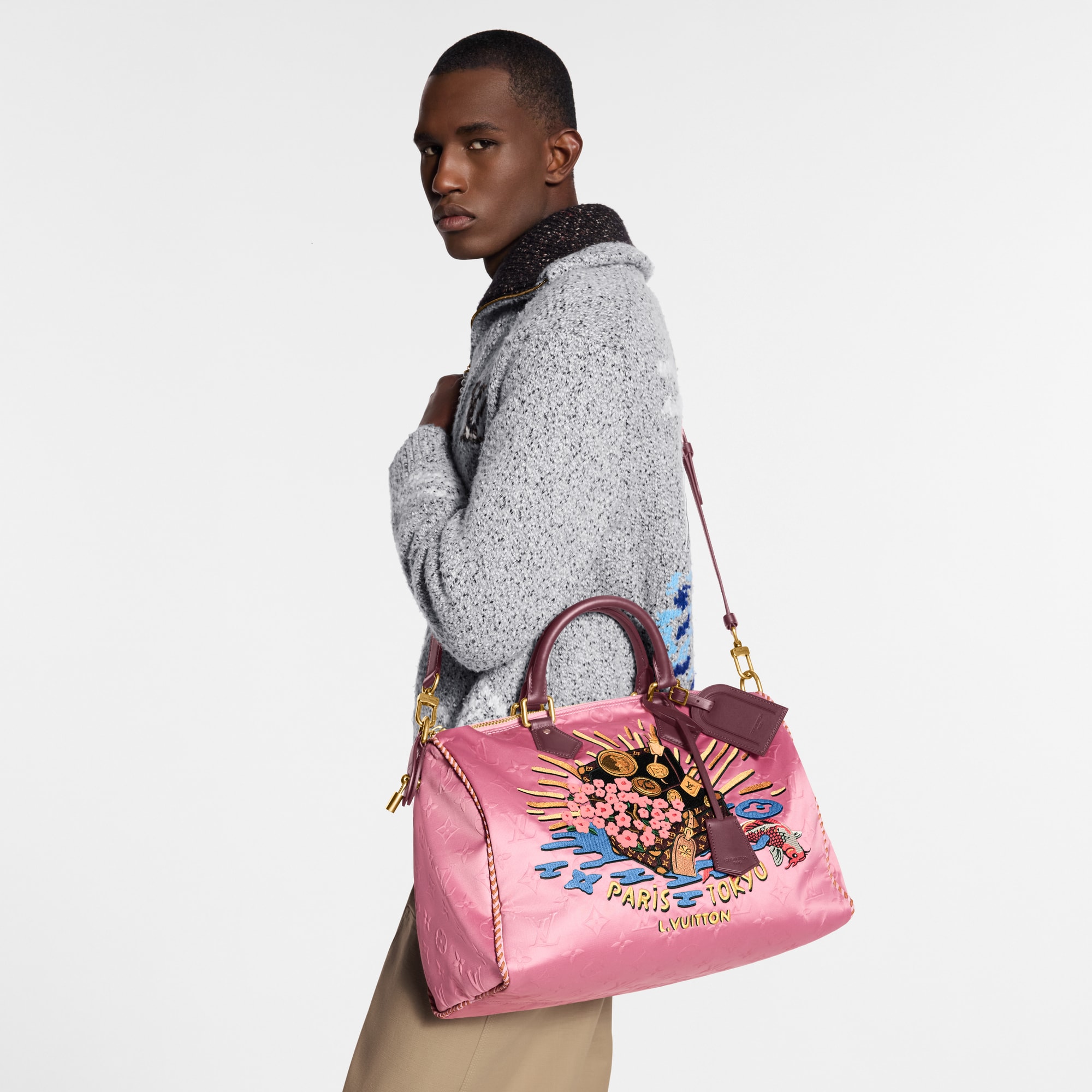 Speedy P9 Bandoulière 40 Other Monogram Canvas in Pria