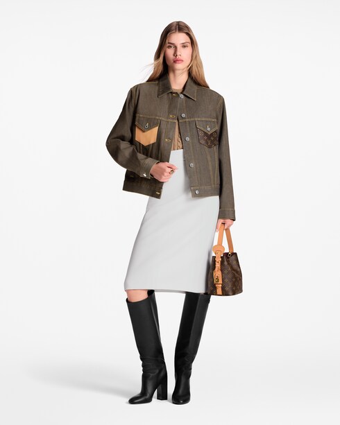 スピーディ パッチ デニムジャケット ウィメンズ ウェア(洋服)