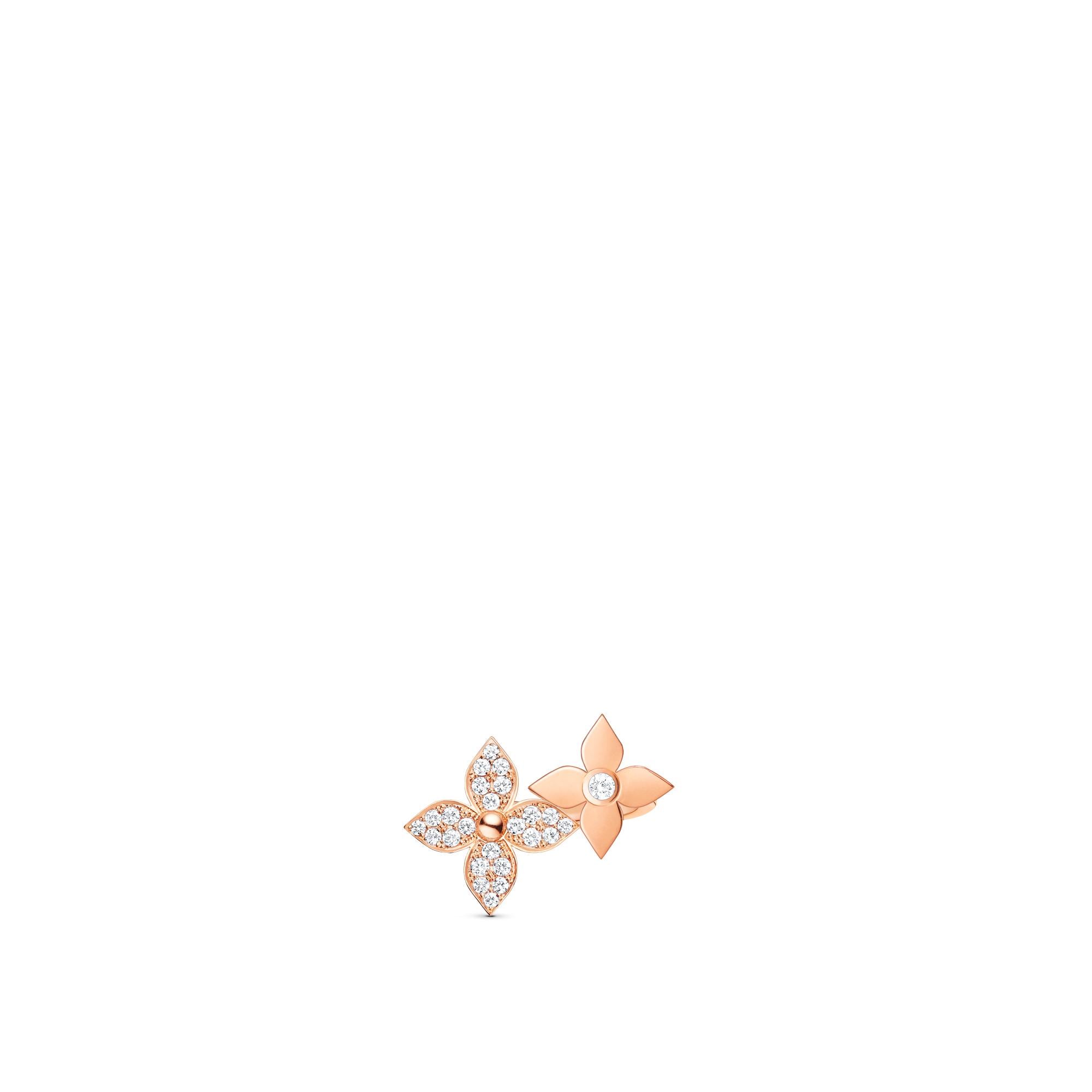 Star Blossom Ring, Pink Gold And Diamonds  in Perhiasan