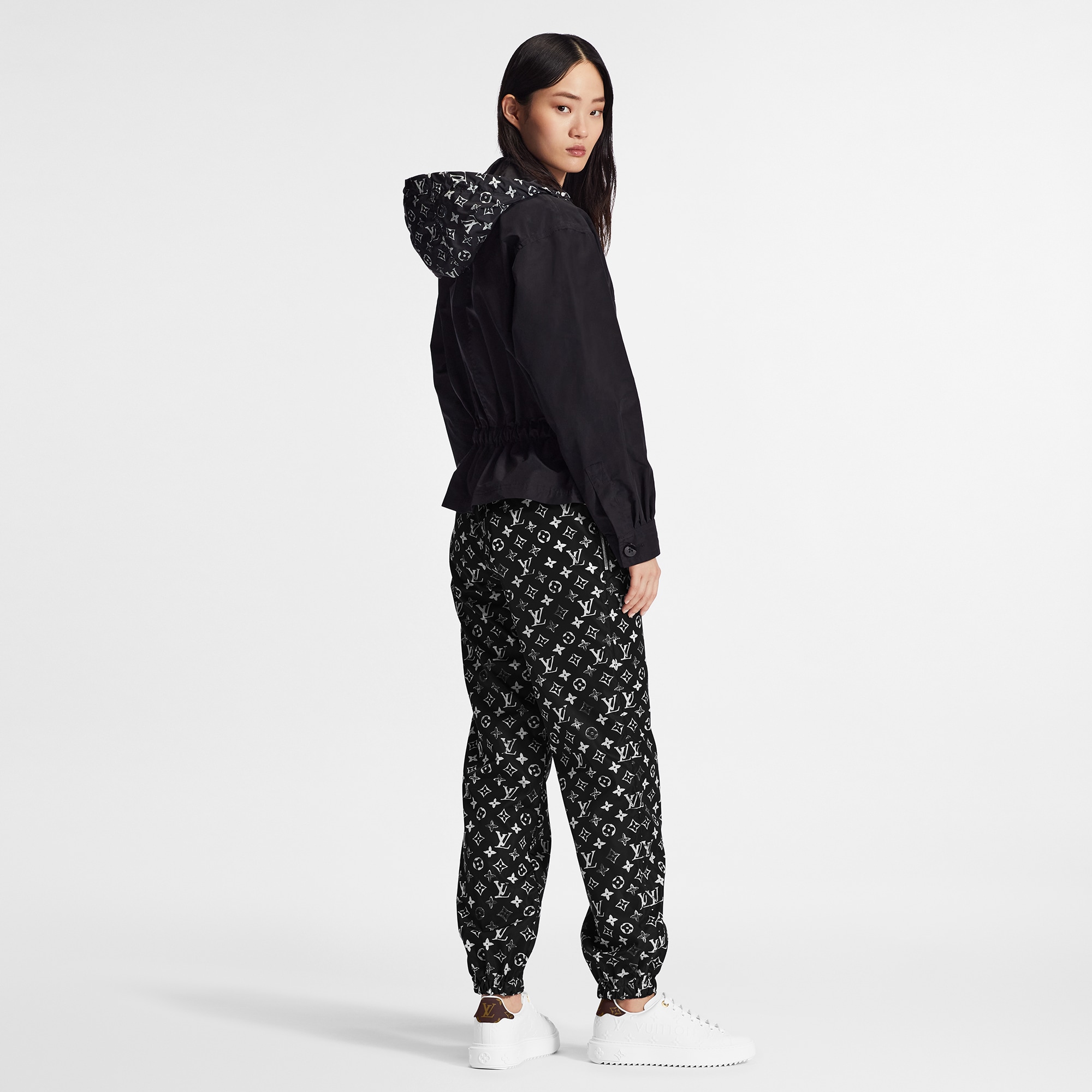 Stencil-effect Monogram Jogging Pants  in Wanita
