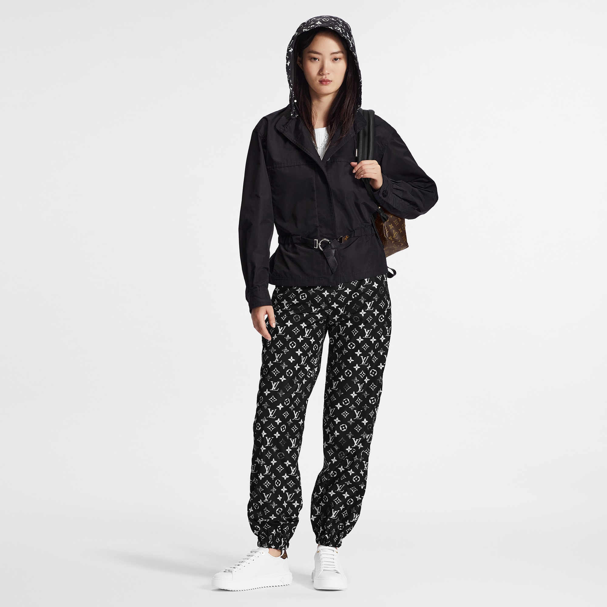 Stencil-effect Monogram Jogging Pants  in Wanita