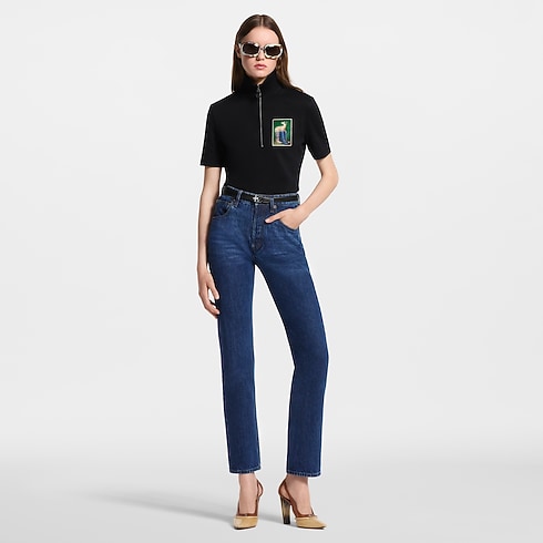 Straight-Cut Jeans worn view