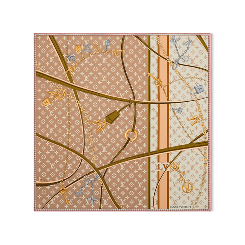 Strap And Trunk Square 70 . in Women's Accessories Silk Squares and Bandeaus collections by Louis Vuitton (Product zoom)