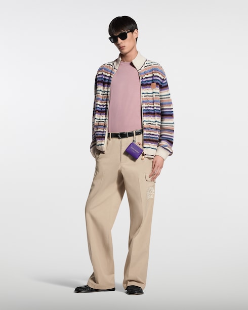 Striped Cable-Knit Track Top in Men's Ready-to-Wear All Ready-to-Wear collections by Louis Vuitton