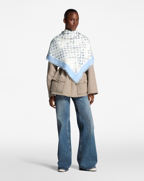 S00 액세서리 숄 & 스툴 선라이즈 아쿠아렐 숄 | 루이비통 공식 온라인 스토어®