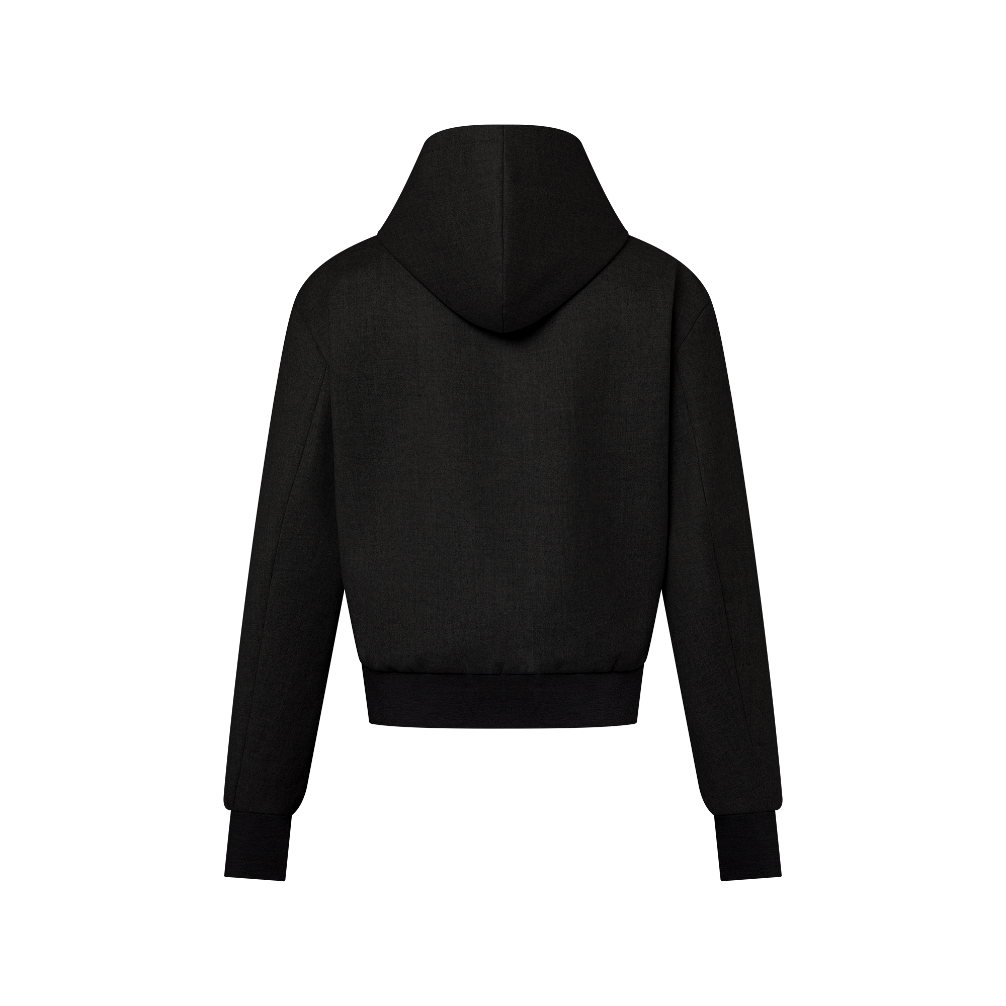 Tailored Technical Wool Hooded Blouson  in Pria