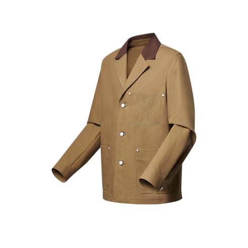 Tailored Workwear Cotton Canvas Jacket in Pria's Pakaian Blazer dan Jaket collections by Louis Vuitton (Perbesar produk)