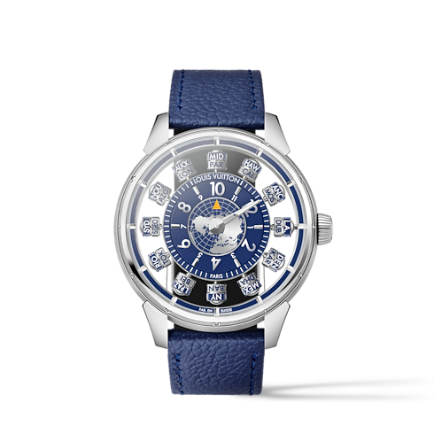 Tambour Spin Time Air Antipode, Automatic, 42.5mm, White gold in Watches's All Watches } collections by Louis Vuitton (Product zoom)
