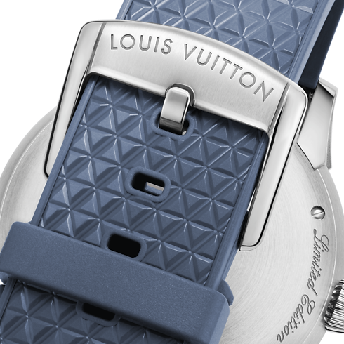Tambour Spin Time, Automatic, 39.5mm, White gold in Watches's All Watches } collections by Louis Vuitton (Product zoom)