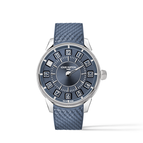 Tambour Spin Time, Automatic, 39.5mm, White gold in Watches's All Watches } collections by Louis Vuitton (Product zoom)