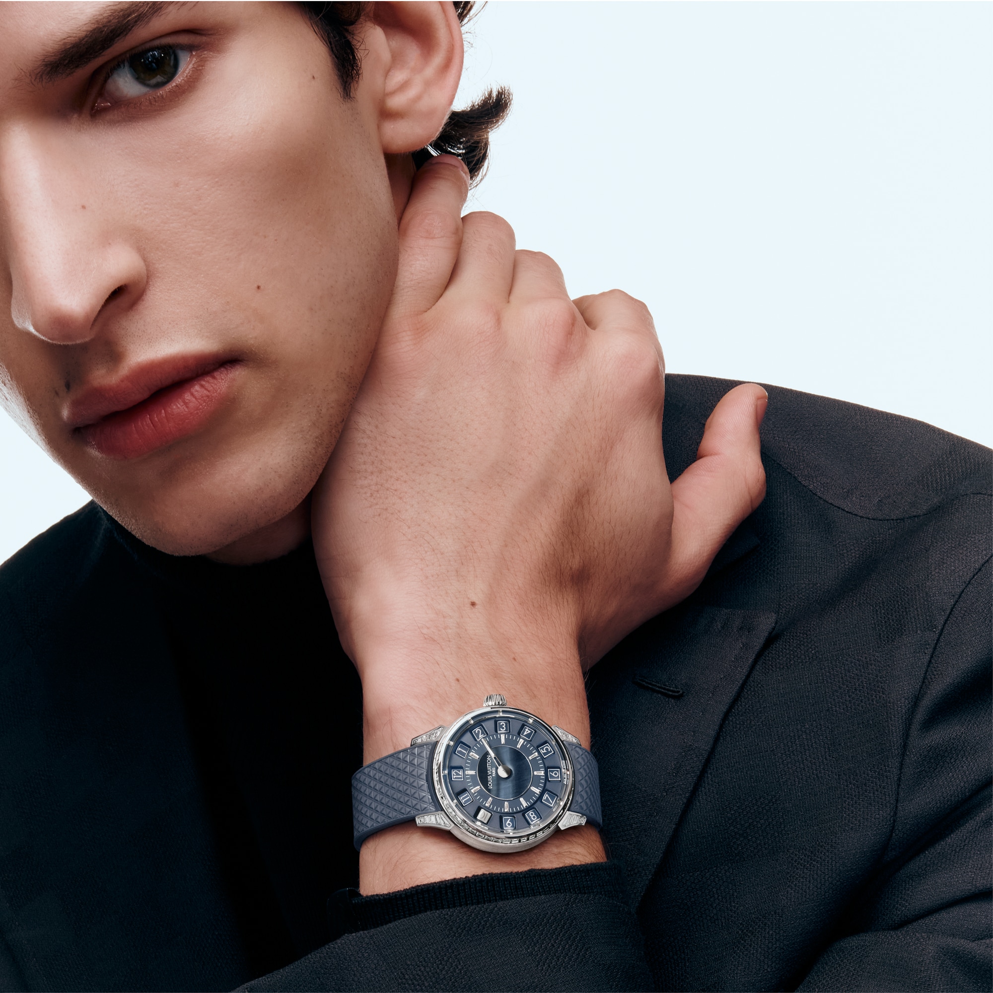 Tambour Taiko Spin Time, Automatic, 39.5mm, White gold, Hawk