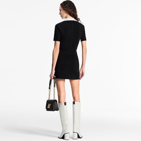 Technical Jersey Peter Pan Collar Dress in Wanita's Pakaian Dresses collections by Louis Vuitton (Perbesar produk)