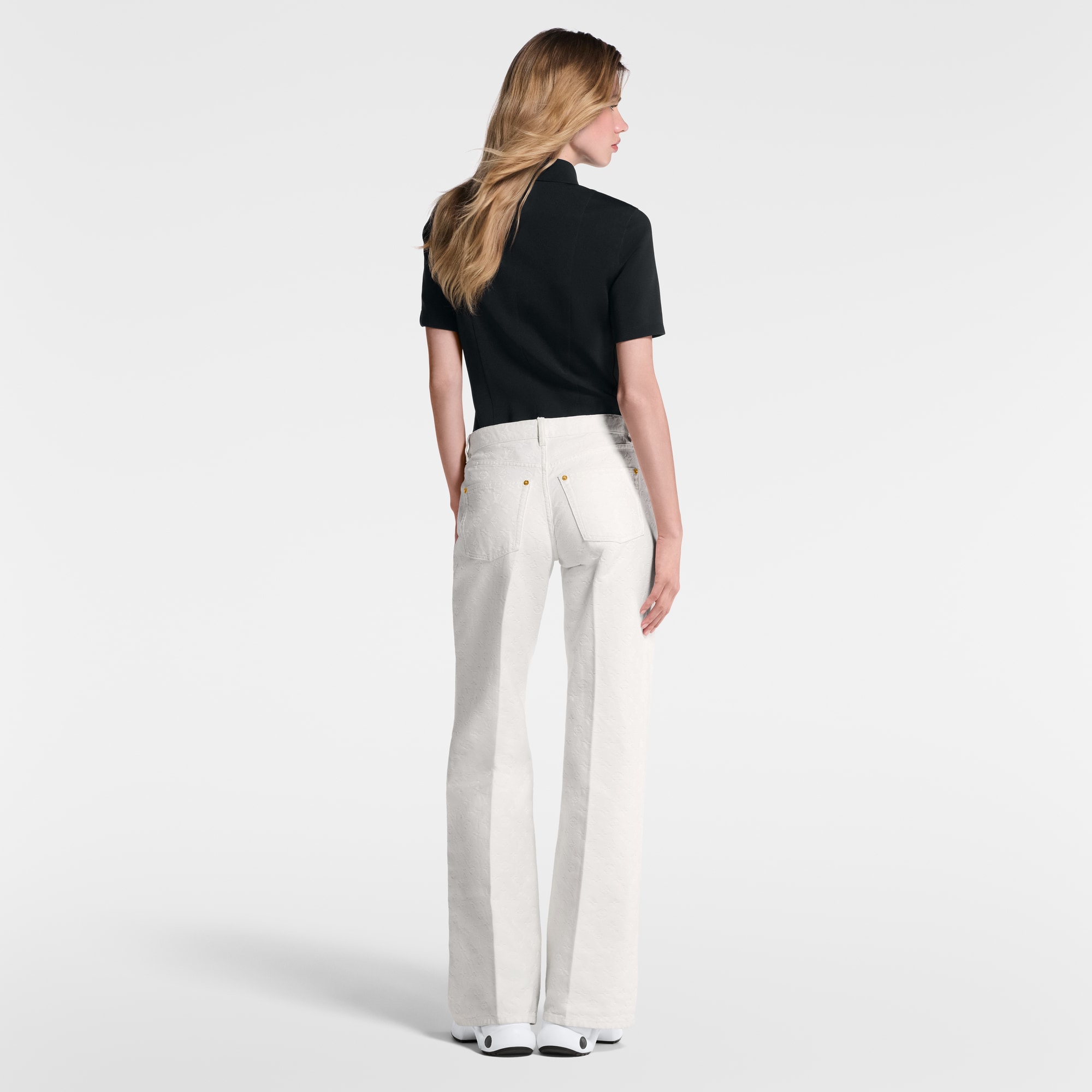 Technical Jersey Polo Top  in Wanita