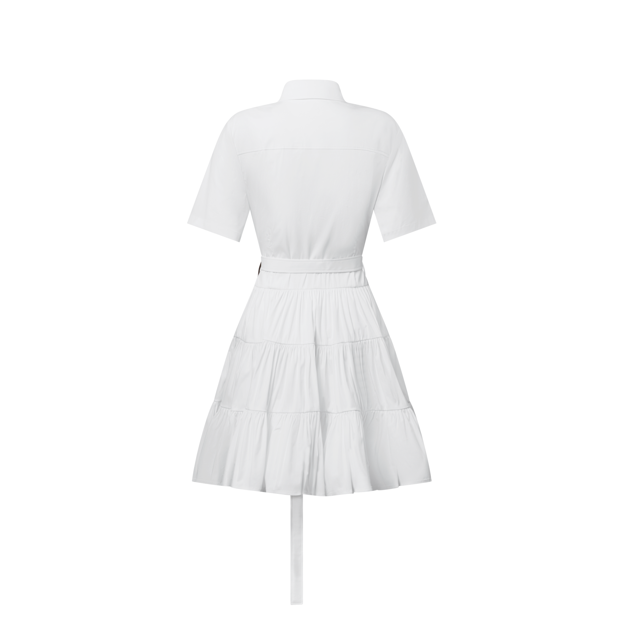 Tiered Shirt Dress  in Wanita