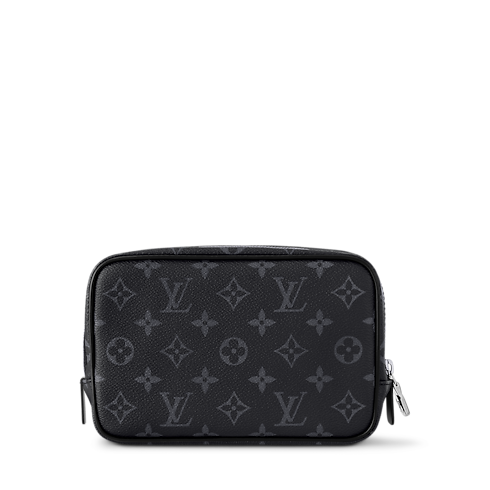 Toilet Pouch PM Monogram Eclipse in Pria's Travel Travel Accessories collections by Louis Vuitton (Perbesar produk)