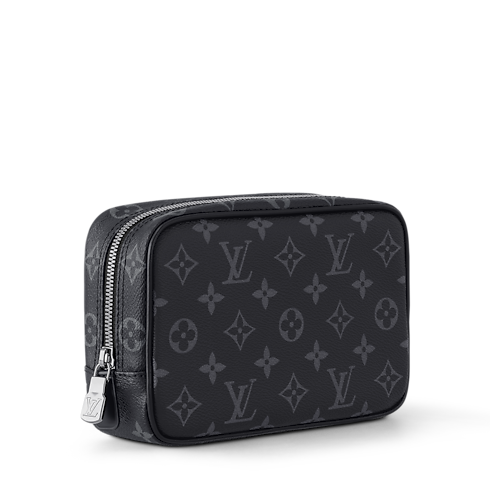 Toilet Pouch PM Monogram Eclipse in Pria's Travel Travel Accessories collections by Louis Vuitton (Perbesar produk)