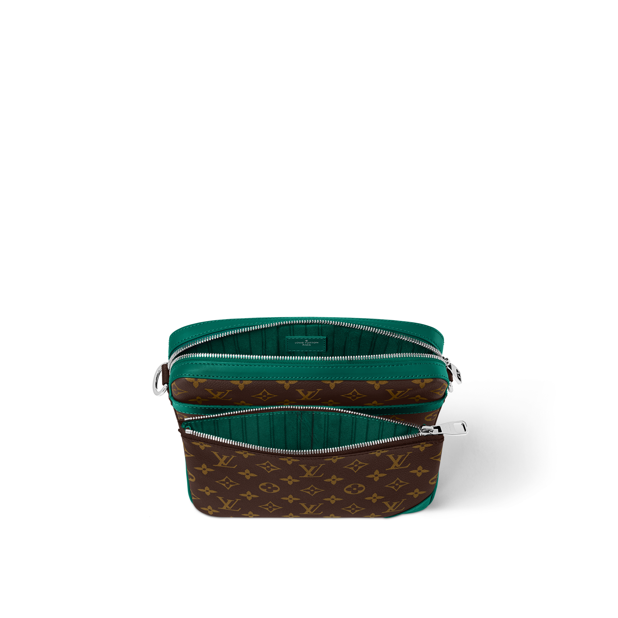 Trio Messenger Monogram Macassar Canvas in Tas dan Aksesori Kulit