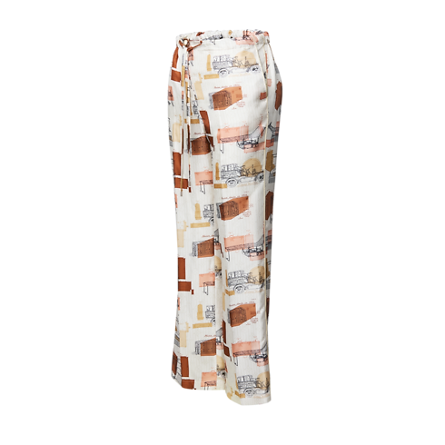 Trunk Print Pajama Pants in Wanita's Pakaian Terbaru collections by Louis Vuitton (Perbesar produk)