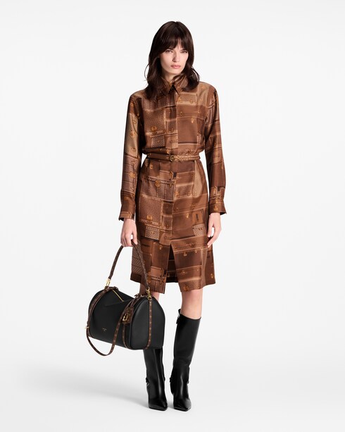 Trunk Print Shirt Dress in Women's Ready-to-Wear Dresses collections by Louis Vuitton