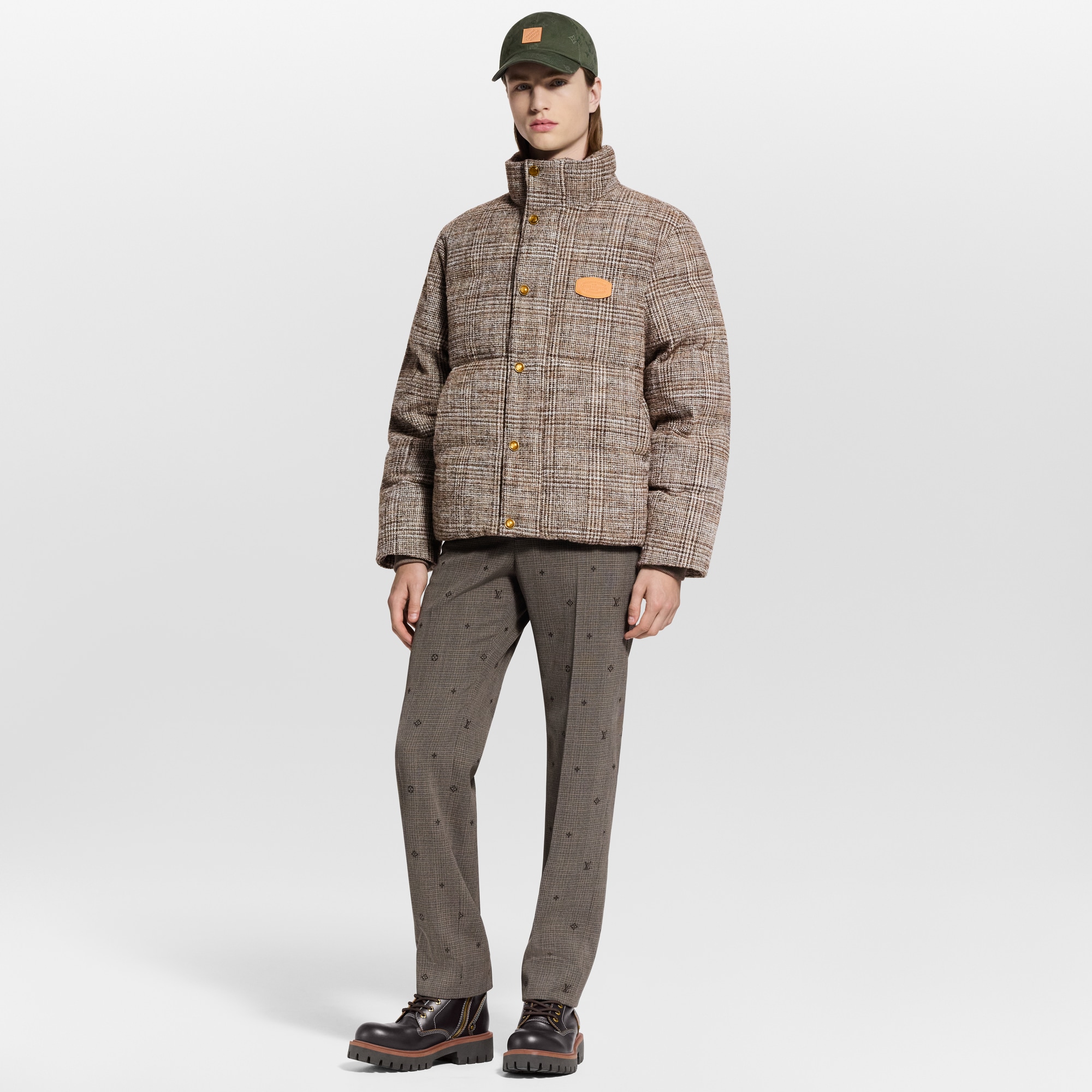 Tweed Down Blouson  in Pria
