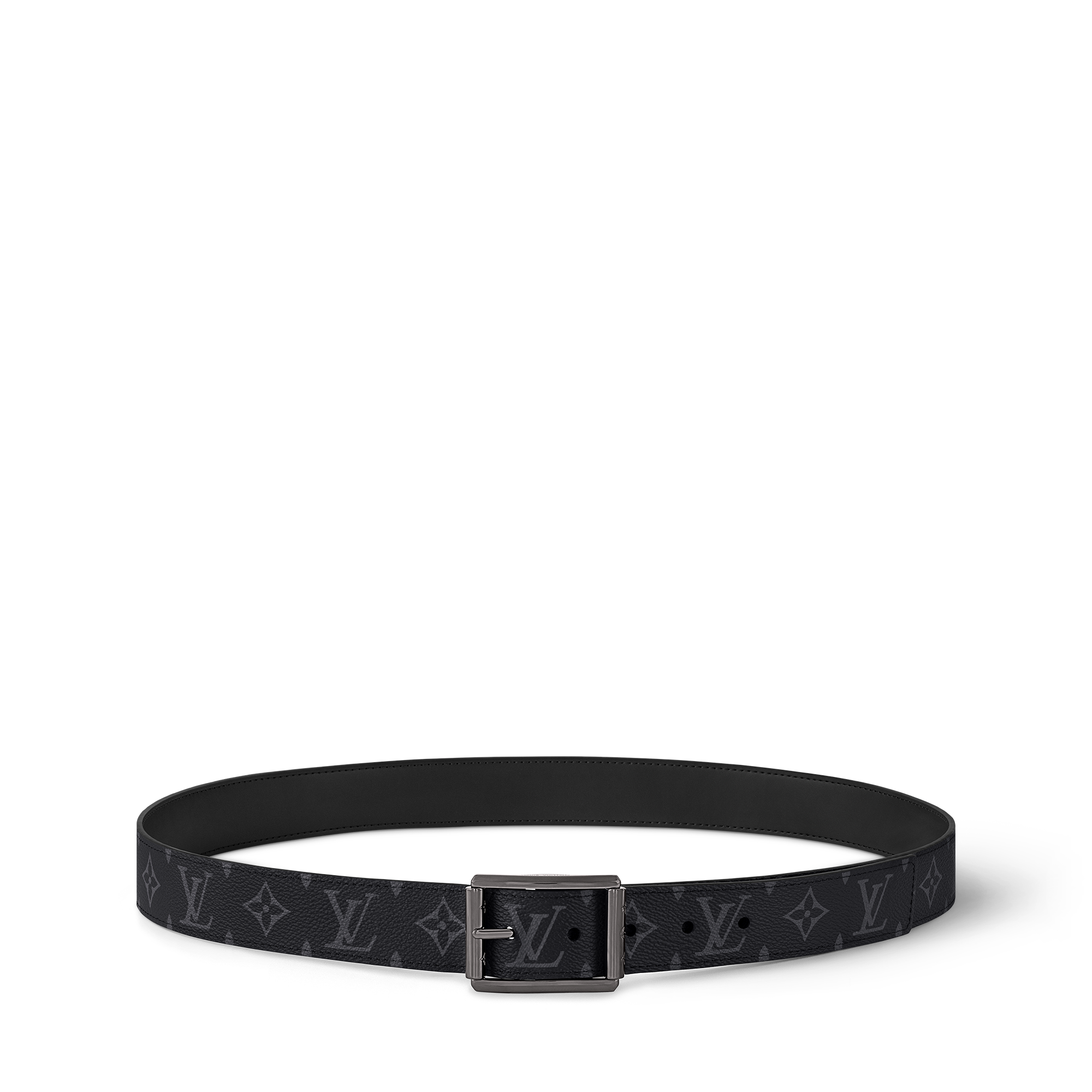 Uptown 35mm Reversible Belt Monogram Eclipse in Pria