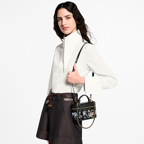Vanity Chain Pouch cropped worn view