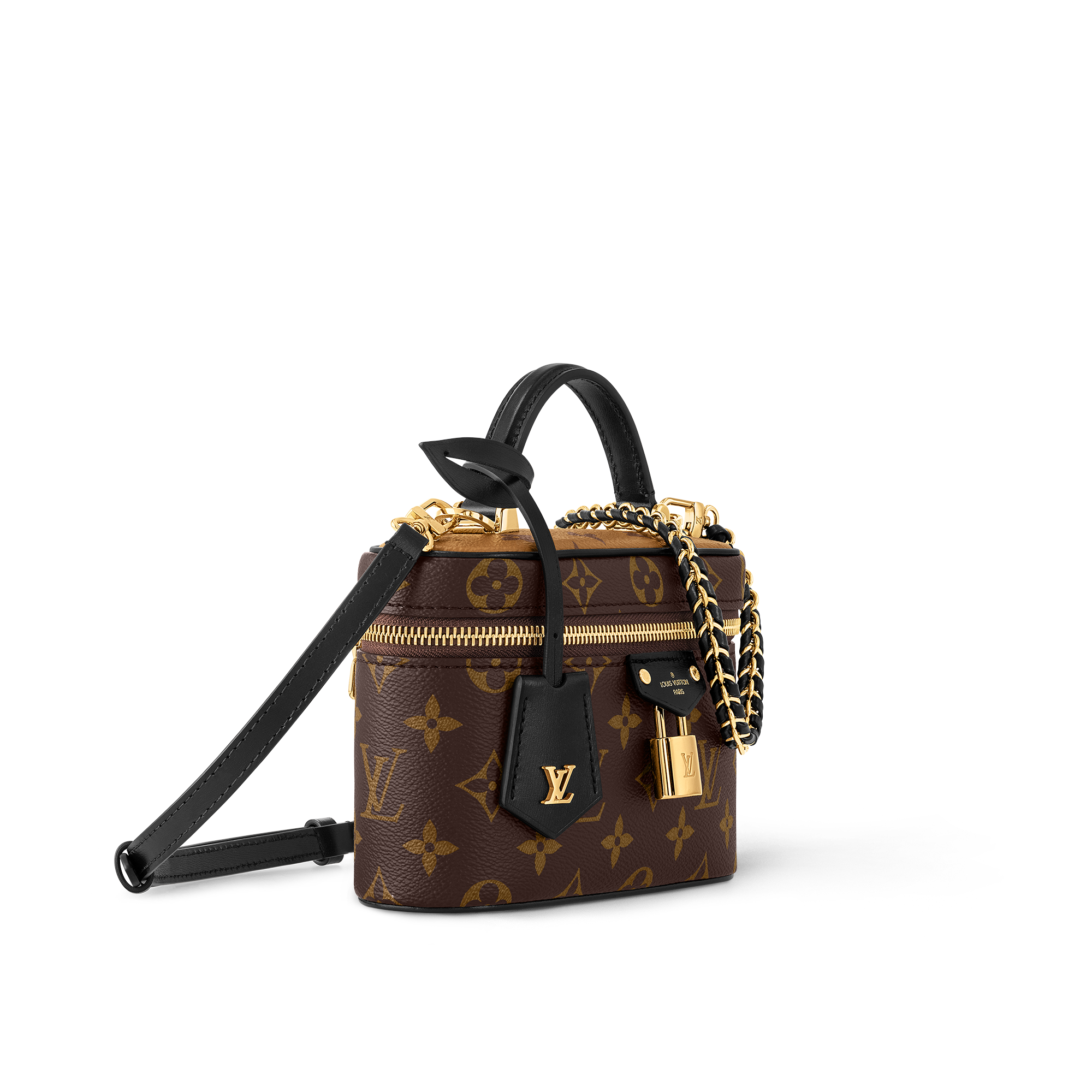Vanity Chain Pouch Monogram Reverse Canvas in Wanita