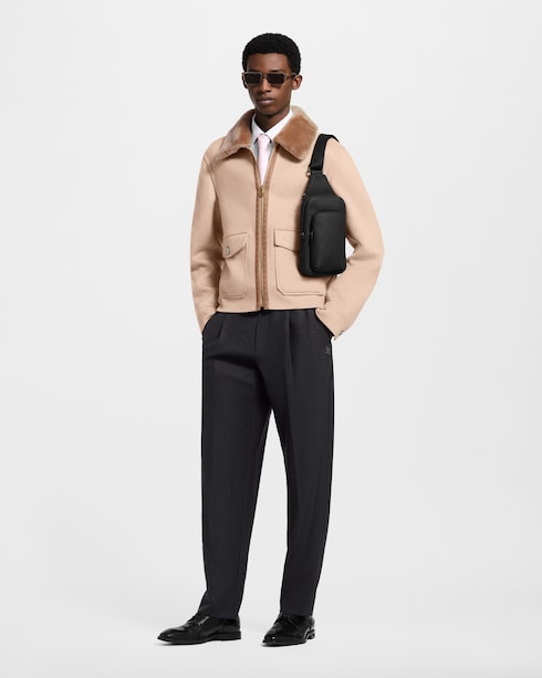 Vicuna-Cashmere Blend Double Face Blouson in Men's Ready to Wear Outerwear and Coats collections by Louis Vuitton