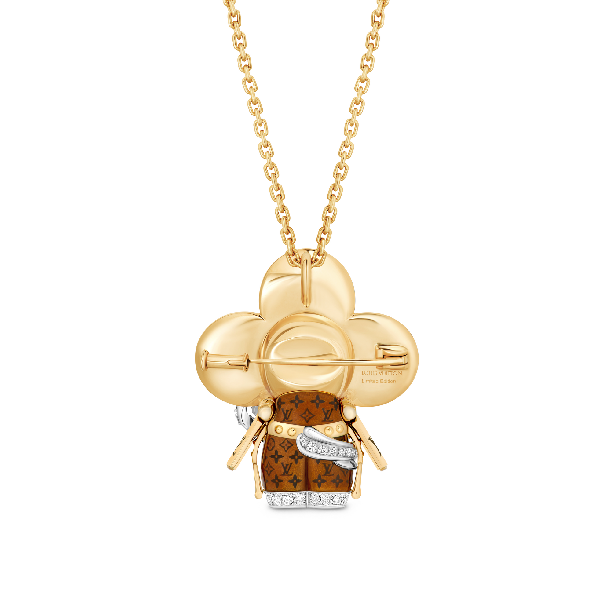 Vivienne Horse Pendant, Yellow Gold, White Gold, Lacquer & Diamonds  in Les Extraordinaires