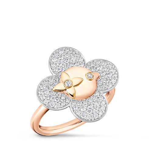 Vivienne Ring, 3 Golds and Diamonds in Perhiasan's Kategori Cincin collections by Louis Vuitton (Perbesar produk)