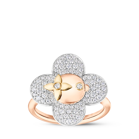 Vivienne Ring, 3 Golds and Diamonds in Perhiasan's Kategori Cincin collections by Louis Vuitton (Perbesar produk)