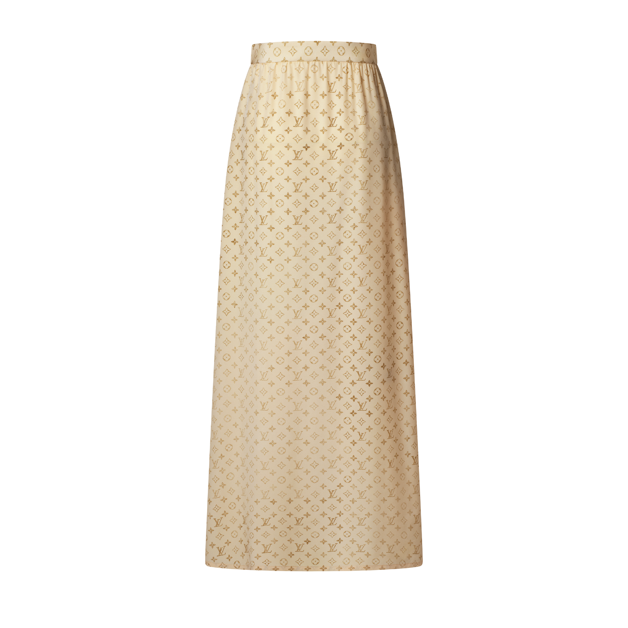 Washed Monogram Maxi Skirt  in Wanita