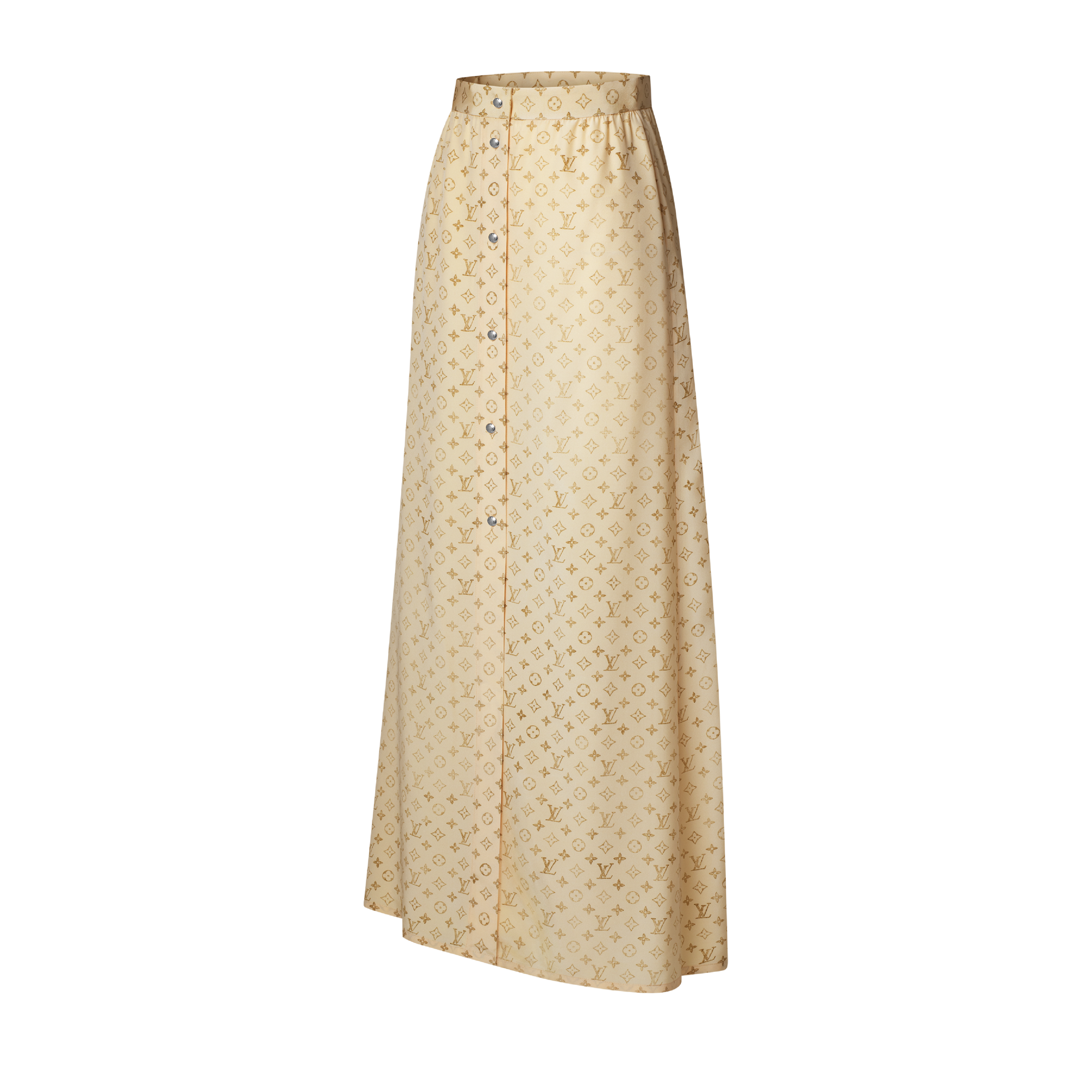 Washed Monogram Maxi Skirt  in Wanita